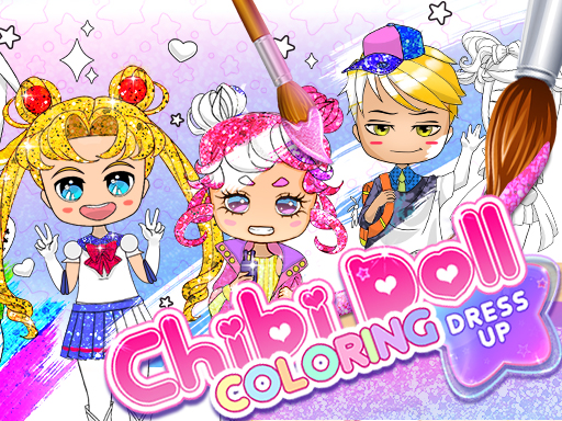 Chibi Doll Coloring & Dress Up Cover